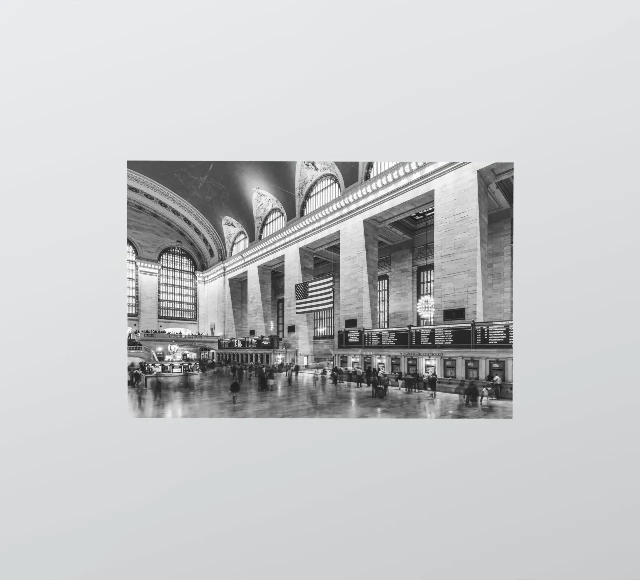 Grand Central Terminal B&W Kunst adesivo da Carinaprint