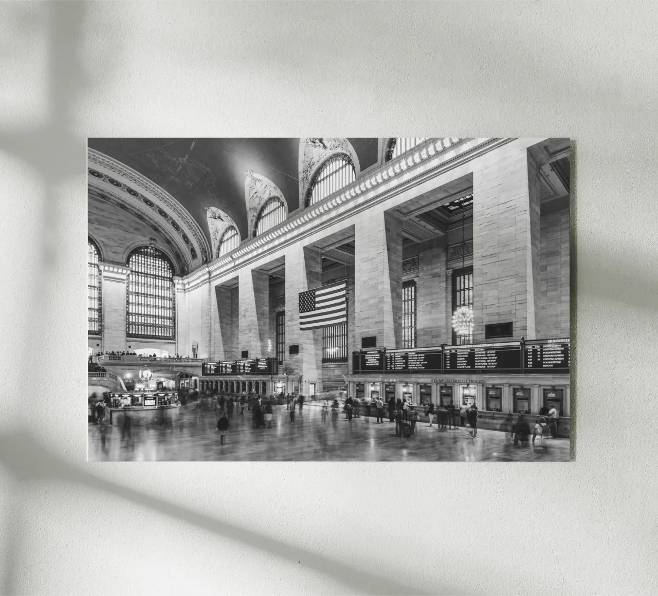 Grand Central Terminal B&W Kunst metacrilato de Carinaprint