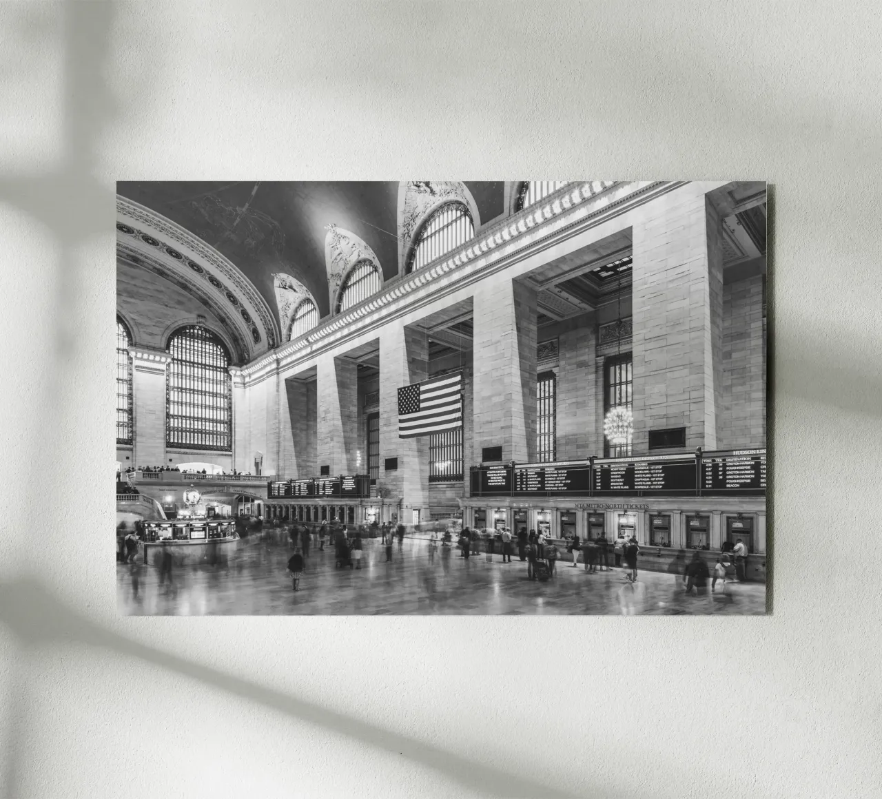 Grand Central Terminal B&W Kunst alluminio dibond da Carinaprint