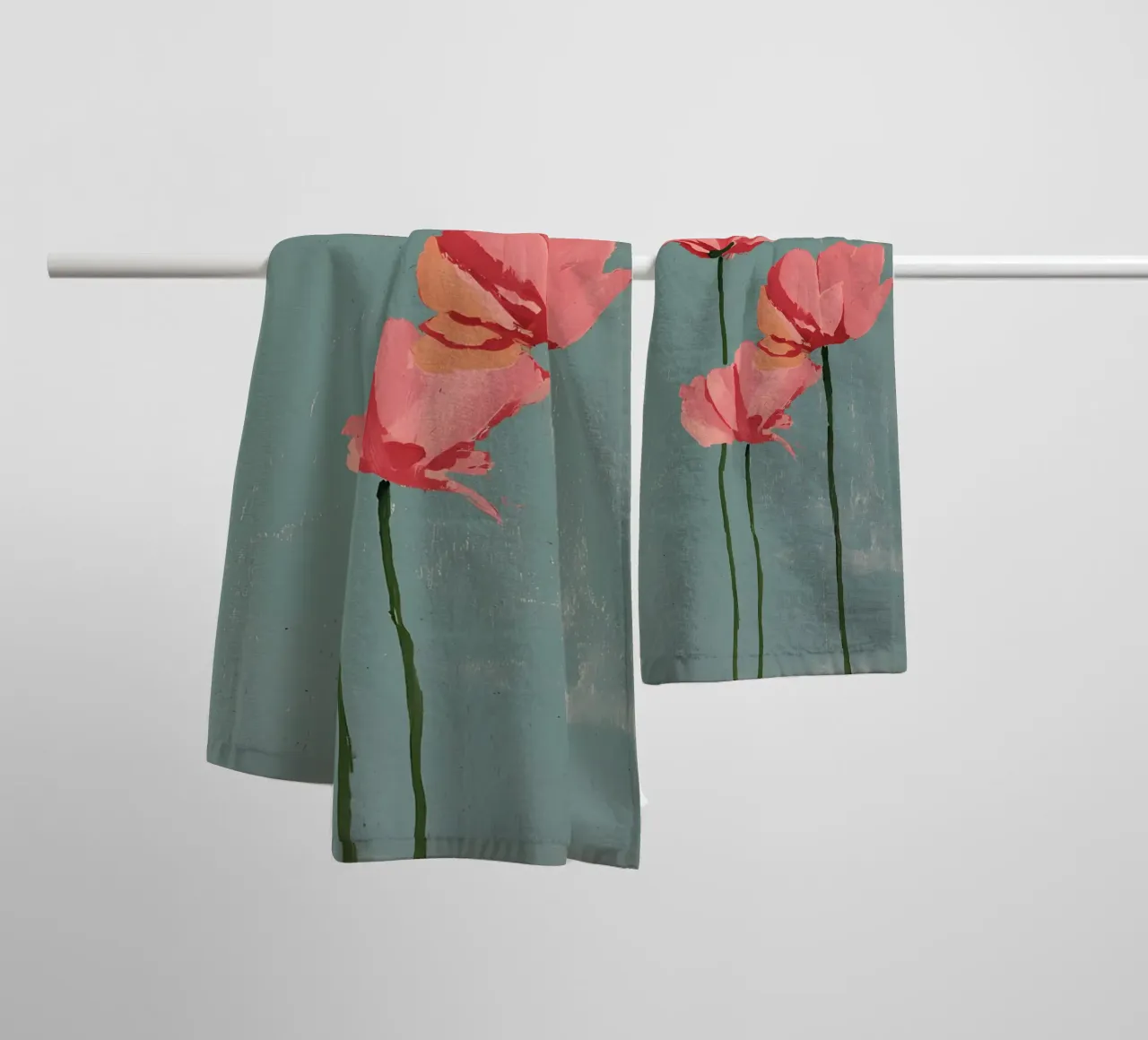 Papaveri asciugamano da bagno da IamHomeStudio