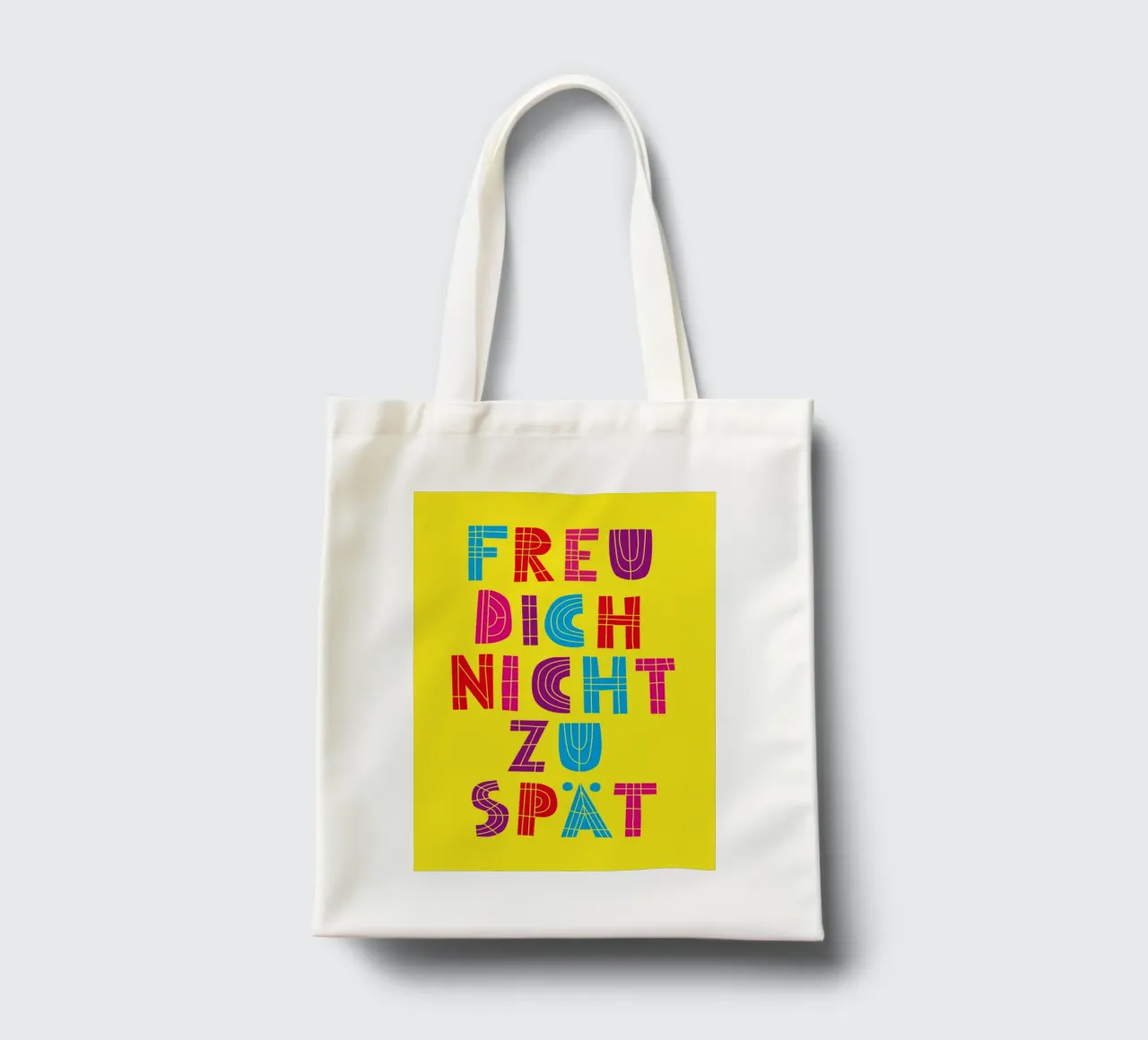 Freu dich nicht zu spät 04 borsa in juta da Art Fart