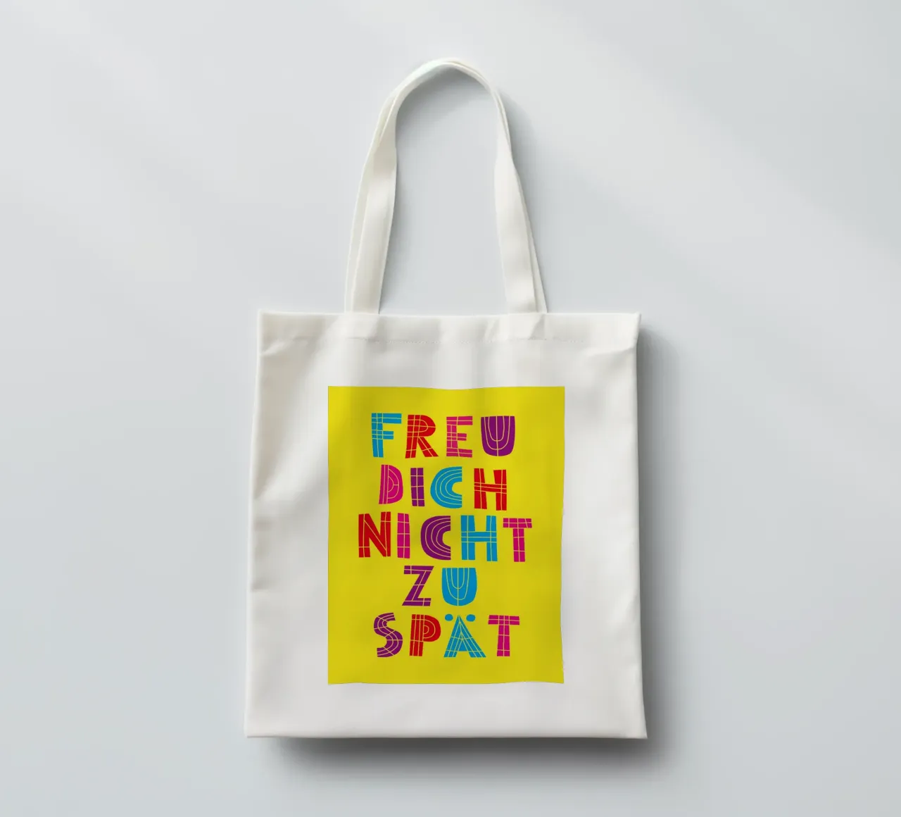 Freu dich nicht zu spät 04 borsa in juta da Art Fart