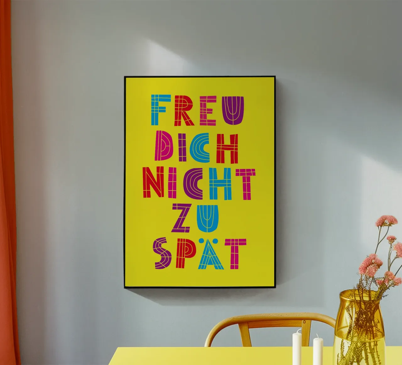 Freu dich nicht zu spät 04 plexiglass da Art Fart