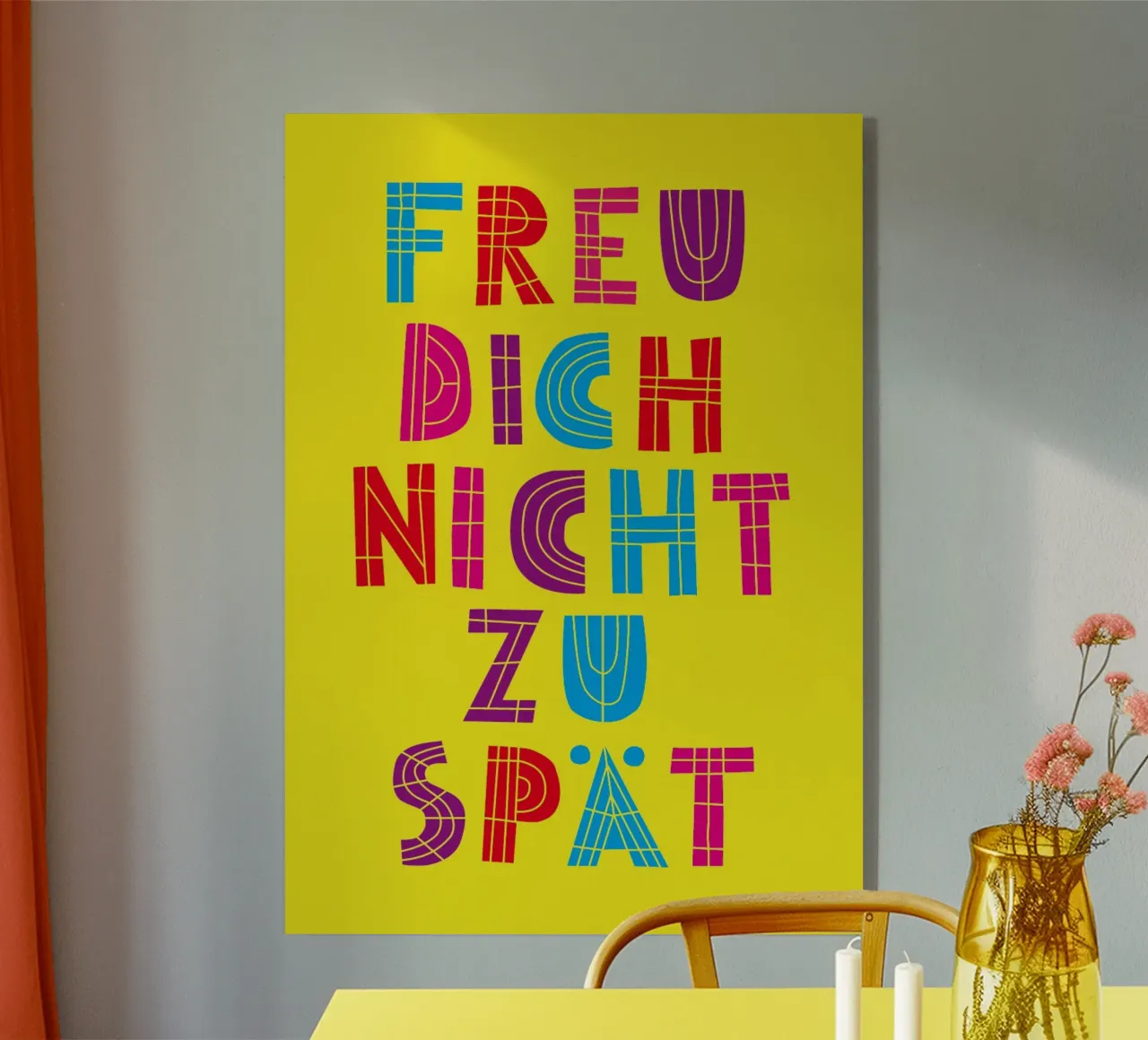 Freu dich nicht zu spät 04 plexiglass da Art Fart