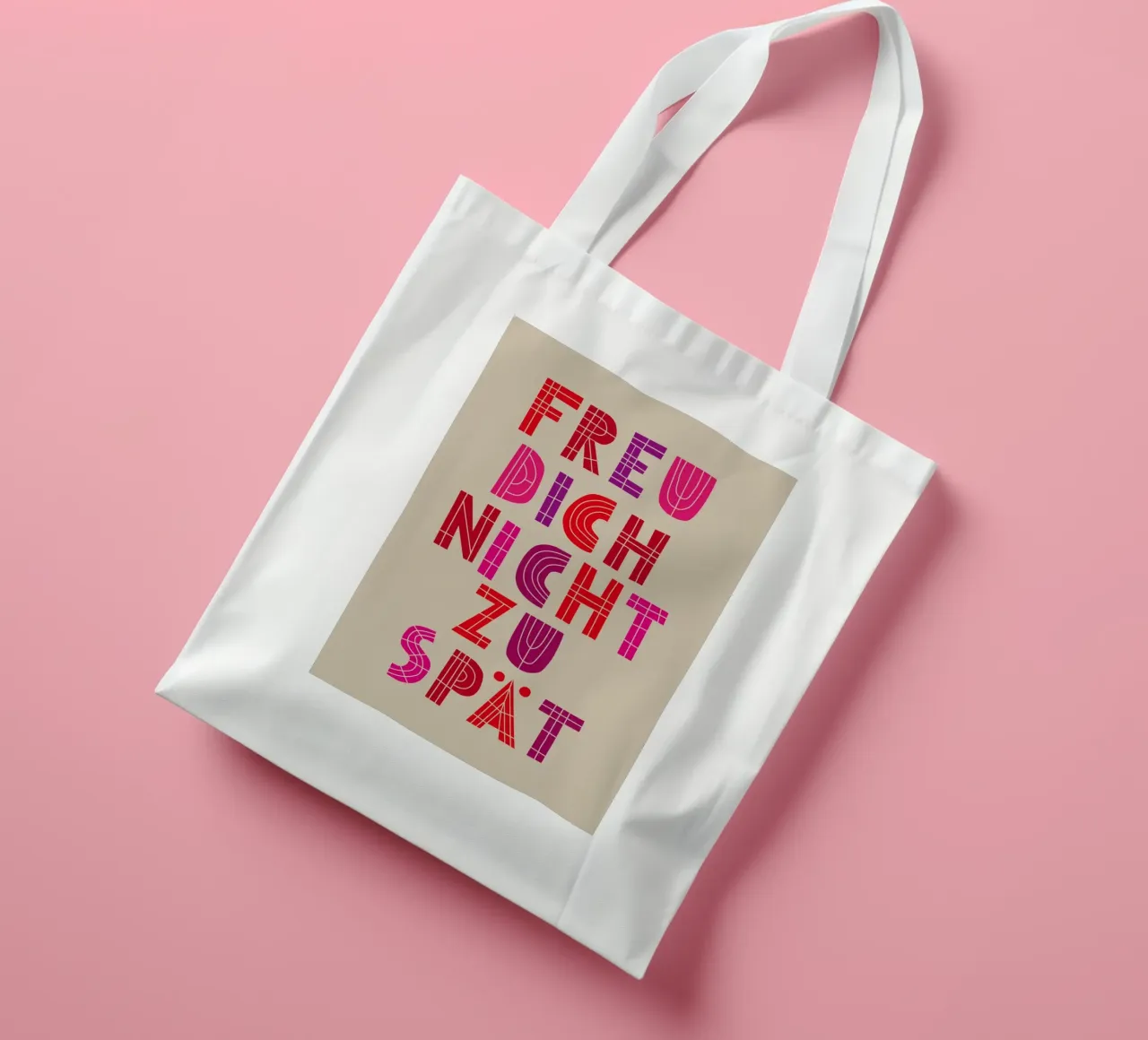 Freu dich nicht zu spät 05 borsa in juta da Art Fart