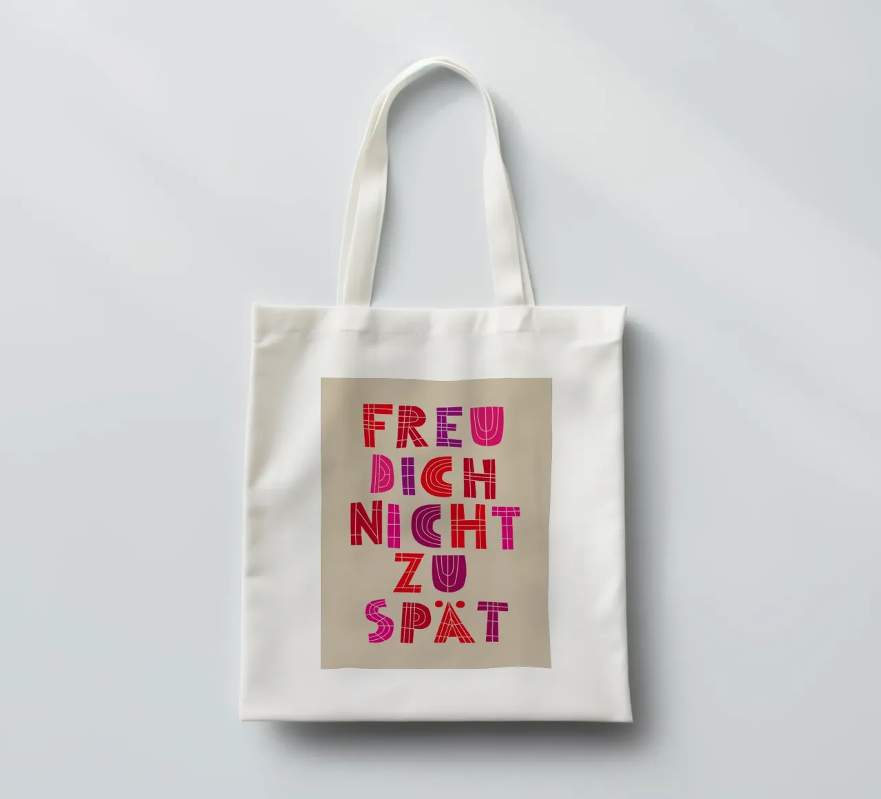 Freu dich nicht zu spät 05 borsa in juta da Art Fart
