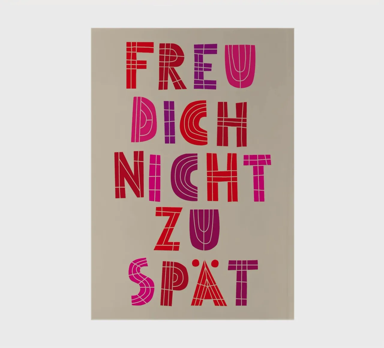 Freu dich nicht zu spät 05 notebook by Art Fart