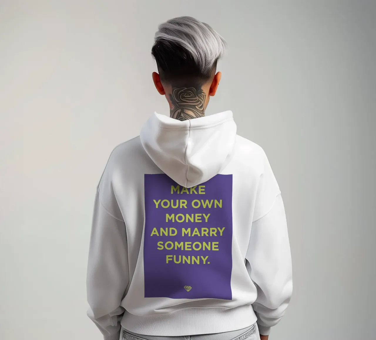 Marry someone funny. felpa con cappuccio da Art Fart