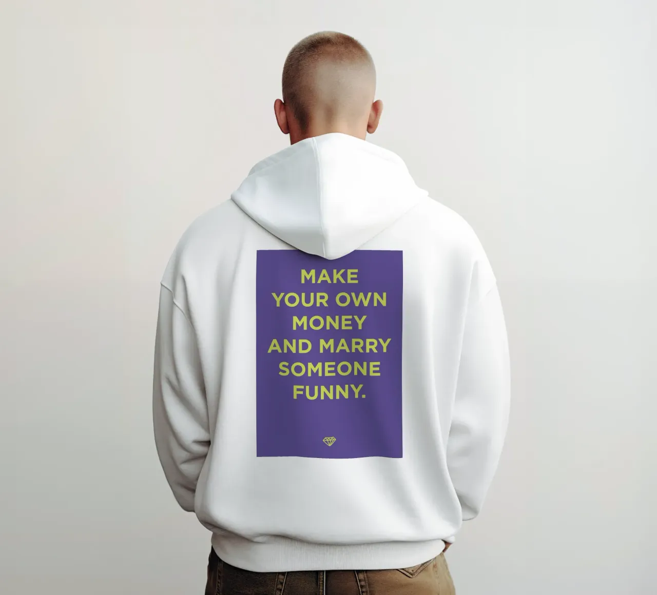 Marry someone funny. felpa con cappuccio da Art Fart