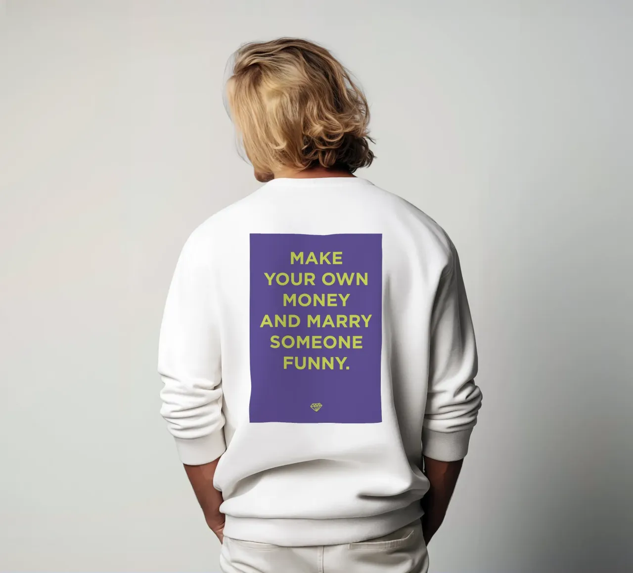 Marry someone funny. felpa da Art Fart