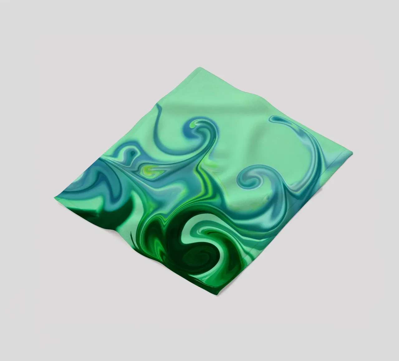 Abstract dynamic pattern in blue and green. fleece blanket by Something for you