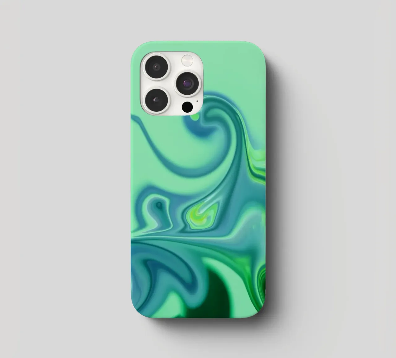 Abstract dynamic pattern in blue and green. iphone case by Something for you