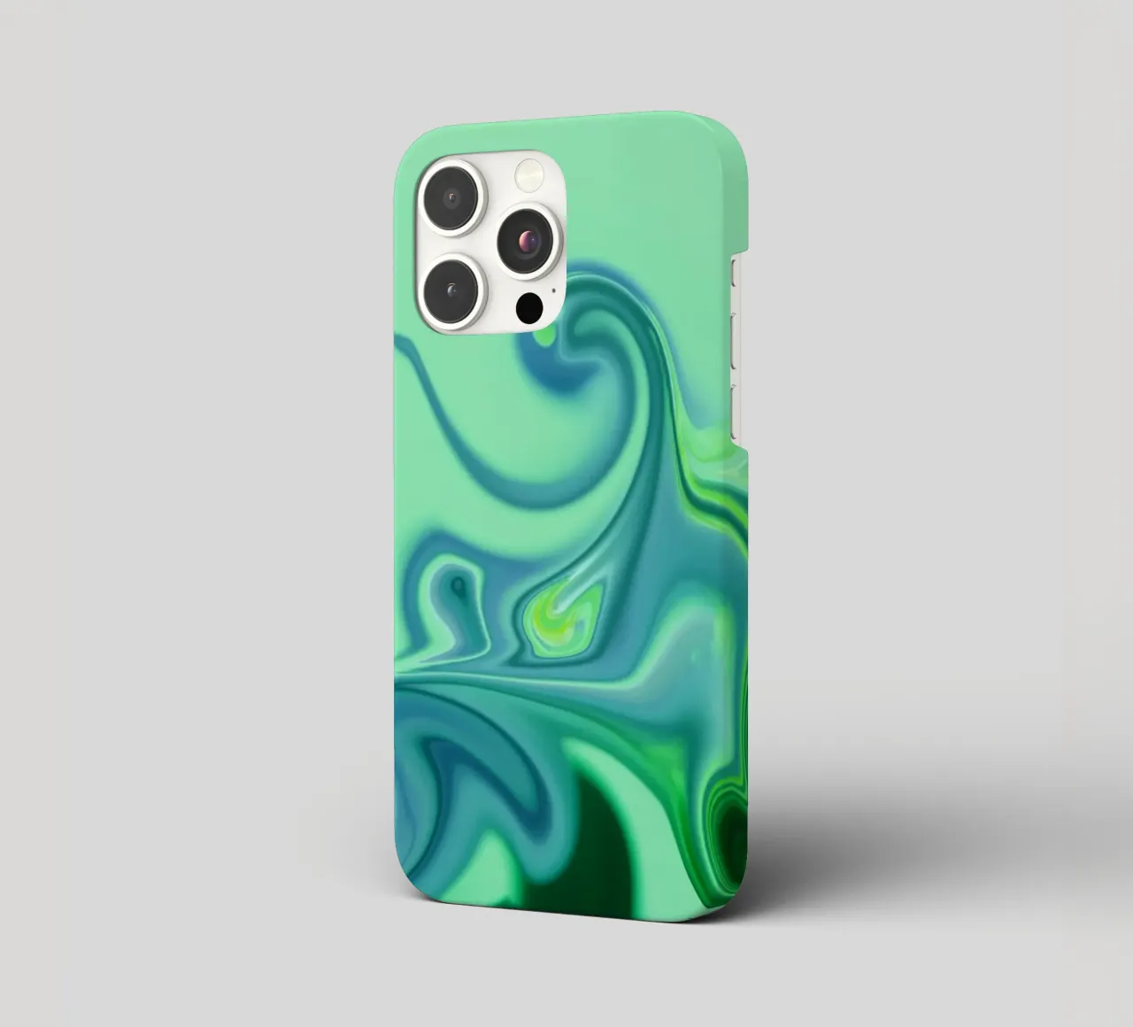 Abstract dynamic pattern in blue and green. iphone case by Something for you