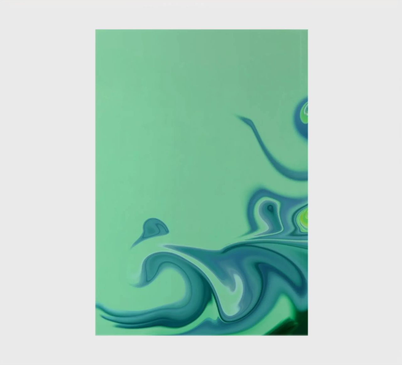 Abstract dynamic pattern in blue and green. notebook by Something for you