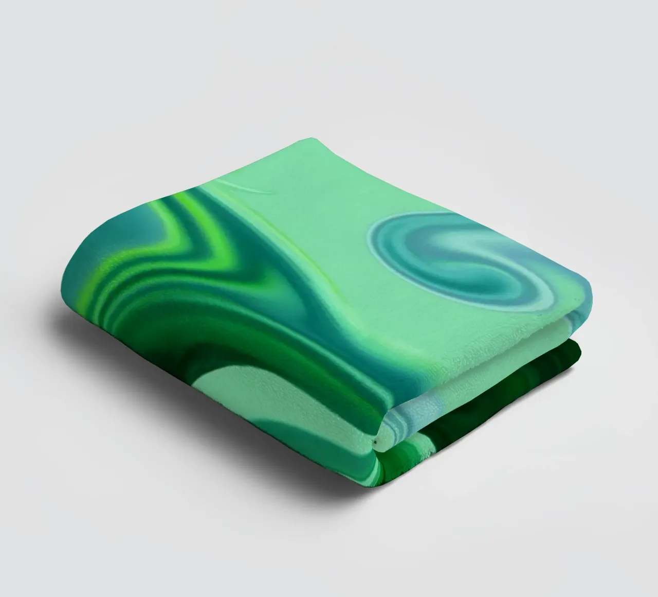 Motif dynamique abstrait en bleu et vert. serviette de bain de Something for you