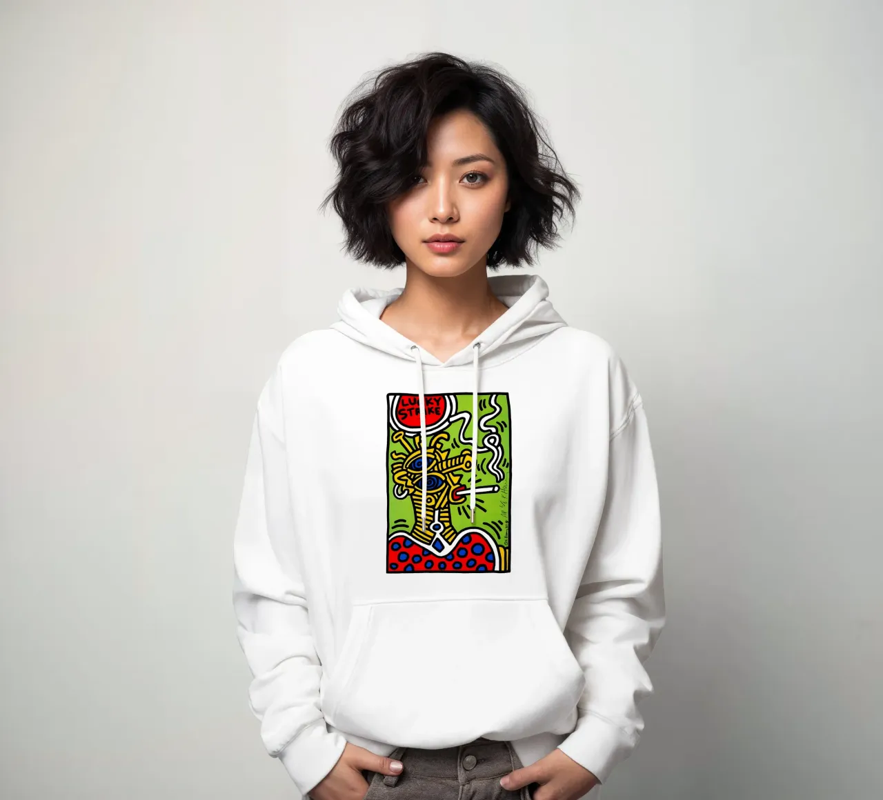 Keith Haring arte 12 felpa con cappuccio da domherrick1