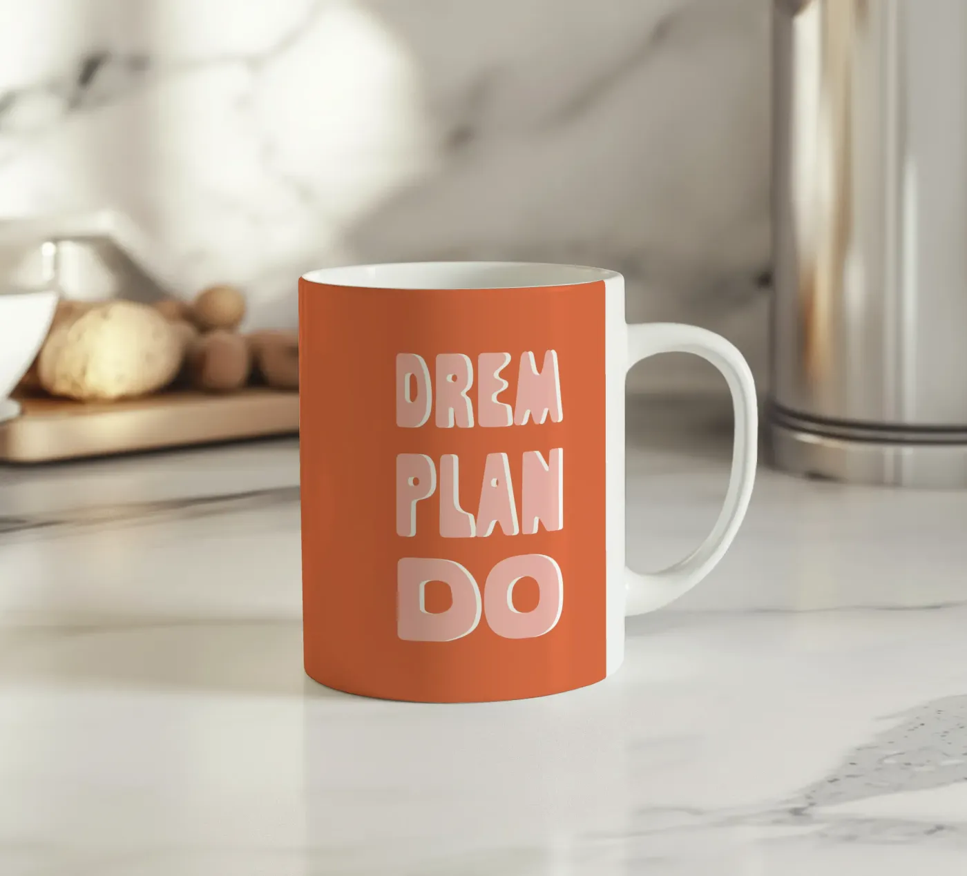 Dream Plan Do ceramic mug by we line studio - art