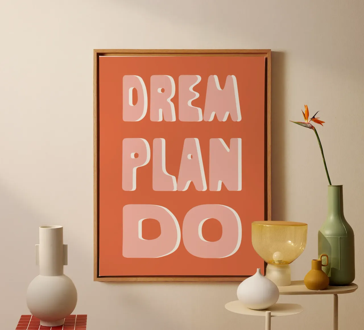 Dream Plan Do canvas by we line studio - art
