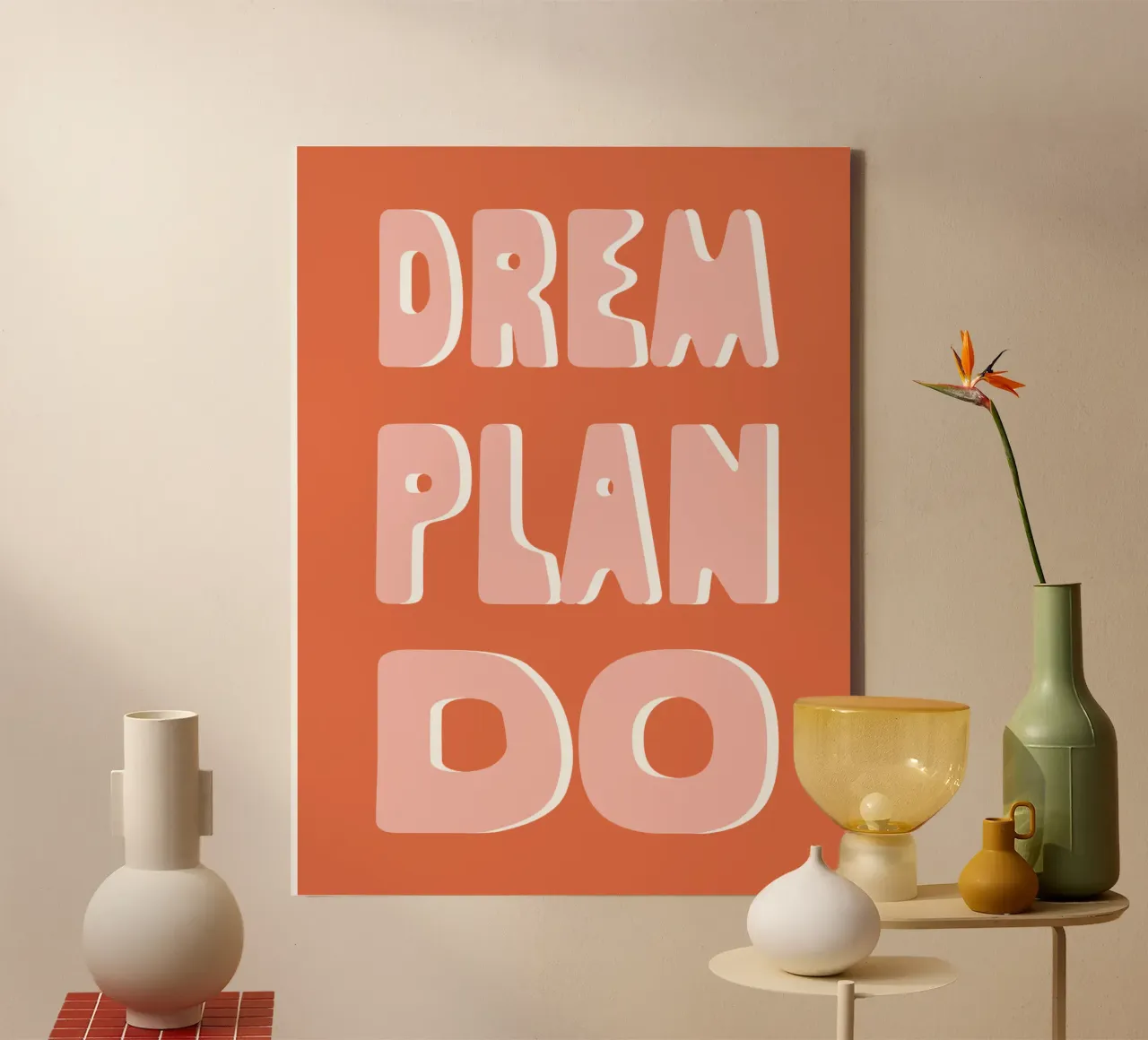 Dream Plan Do canvas by we line studio - art