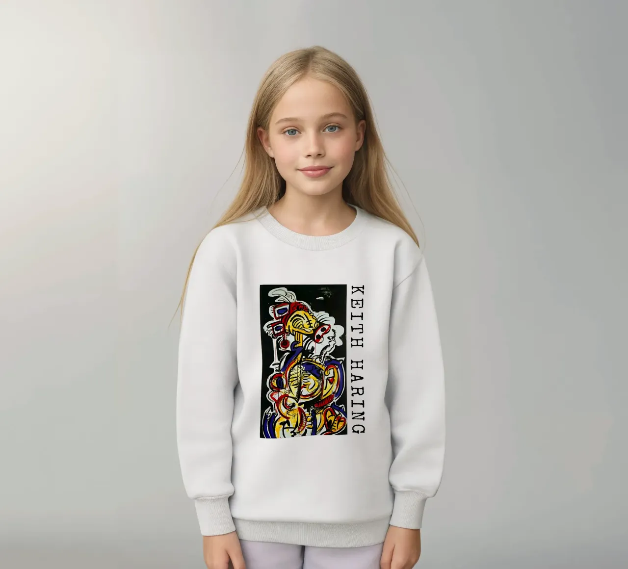 Keith Haring arte 13 felpa bambino da domherrick1