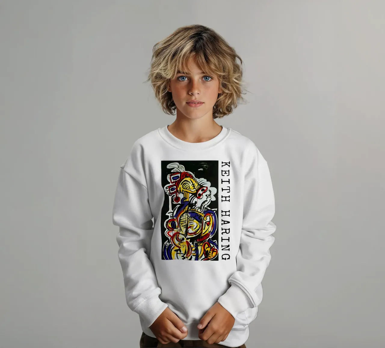Keith Haring arte 13 felpa bambino da domherrick1