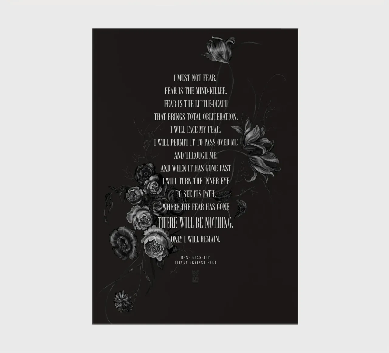 Litany Against Fear notebook by 7115
