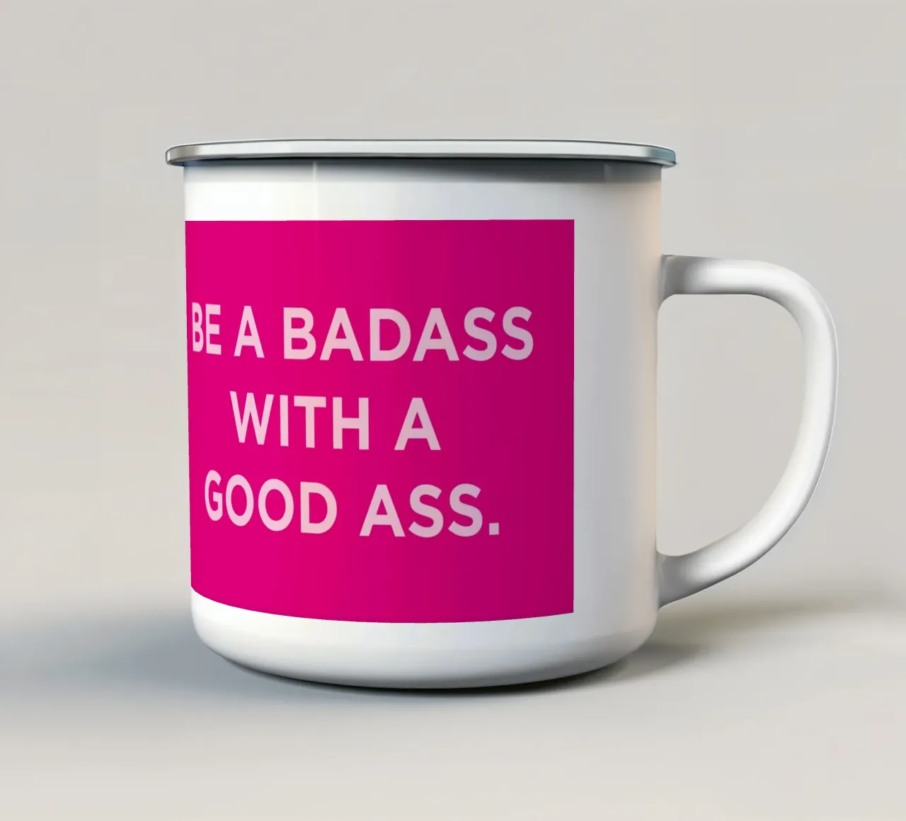 Badass tazza in smalto da Art Fart