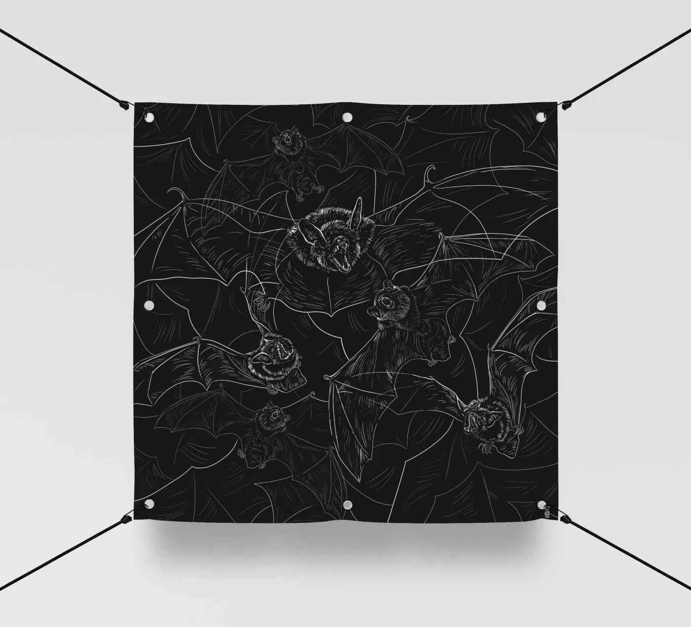 Bat Attack pvc-zeil van 7115