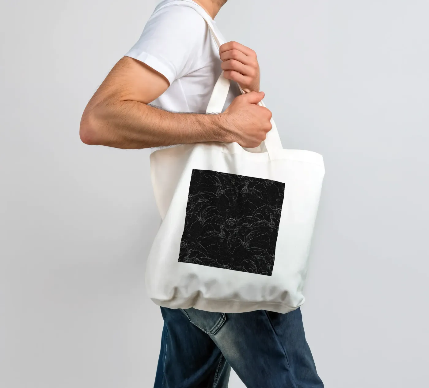Bat Attack tote bag by 7115