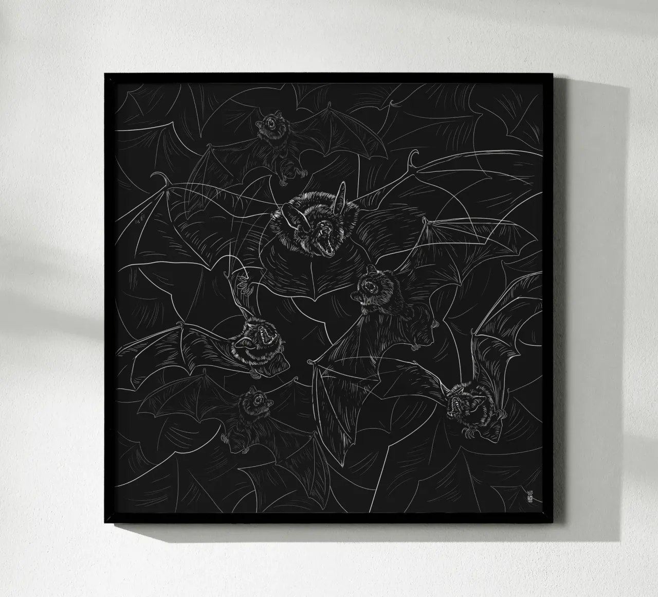 Bat Attack carta hahnemühle da 7115