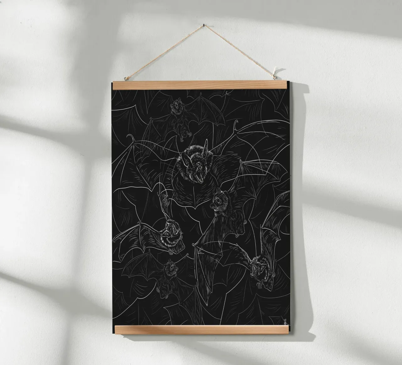 Bat Attack carta hahnemühle da 7115