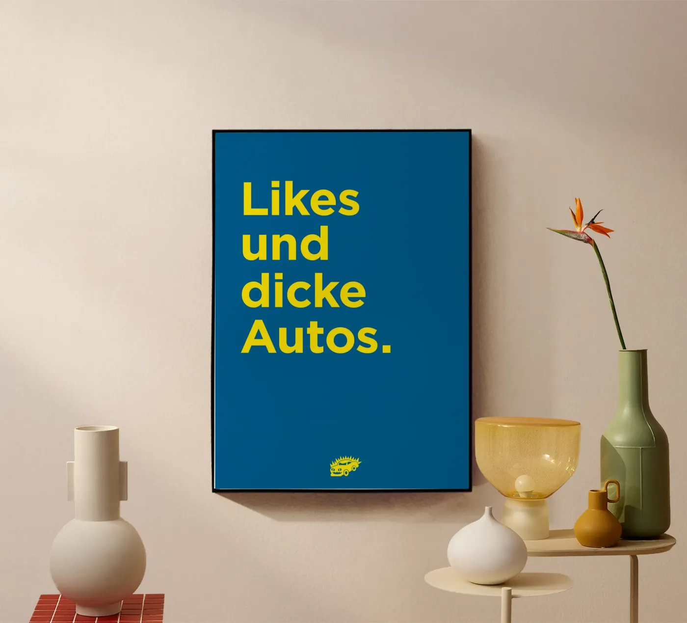 Likes und dicke Autos plexiglass da Art Fart