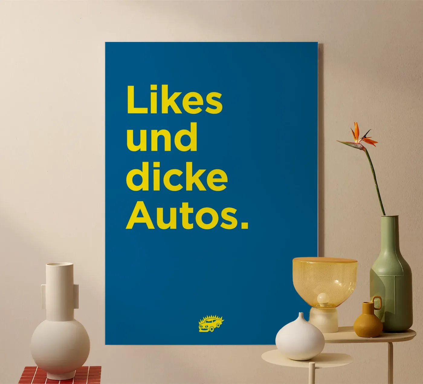 Likes und dicke Autos plexiglass da Art Fart