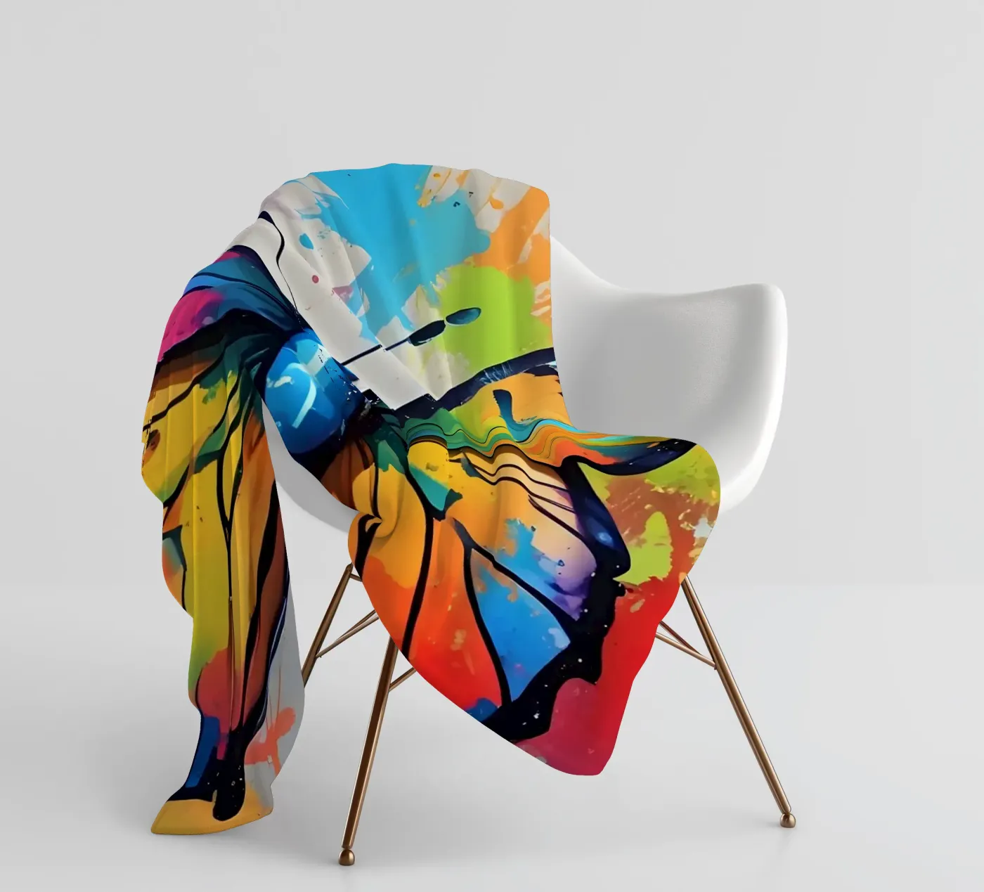 Vlinder fleecedeken van MakArena