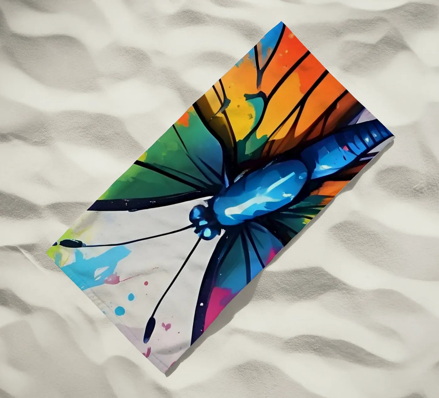 Butterfly beach towel by MakArena