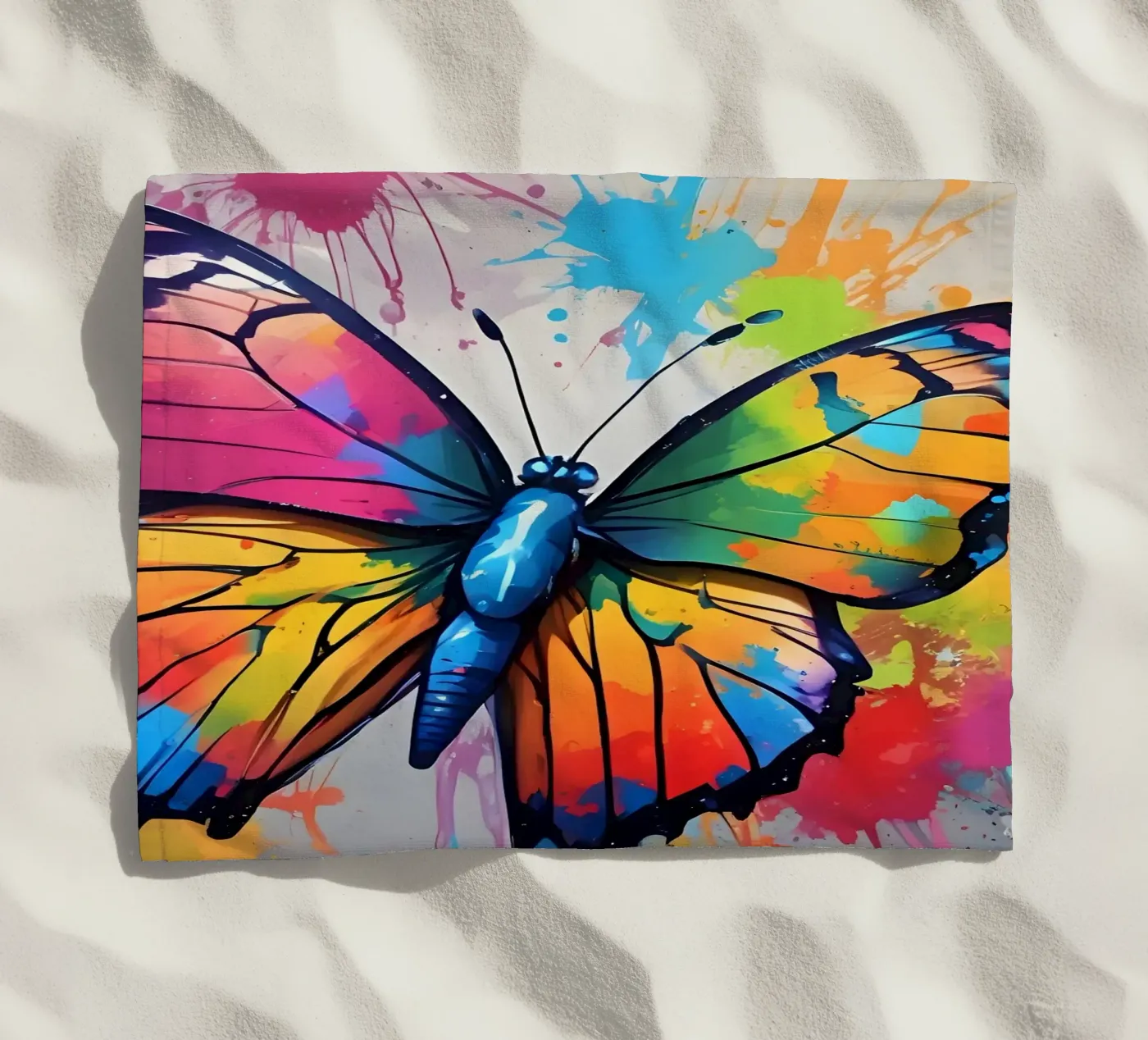 Butterfly beach towel by MakArena