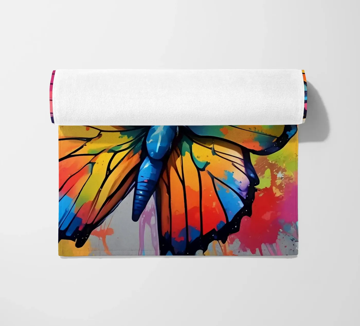 Butterfly beach towel by MakArena