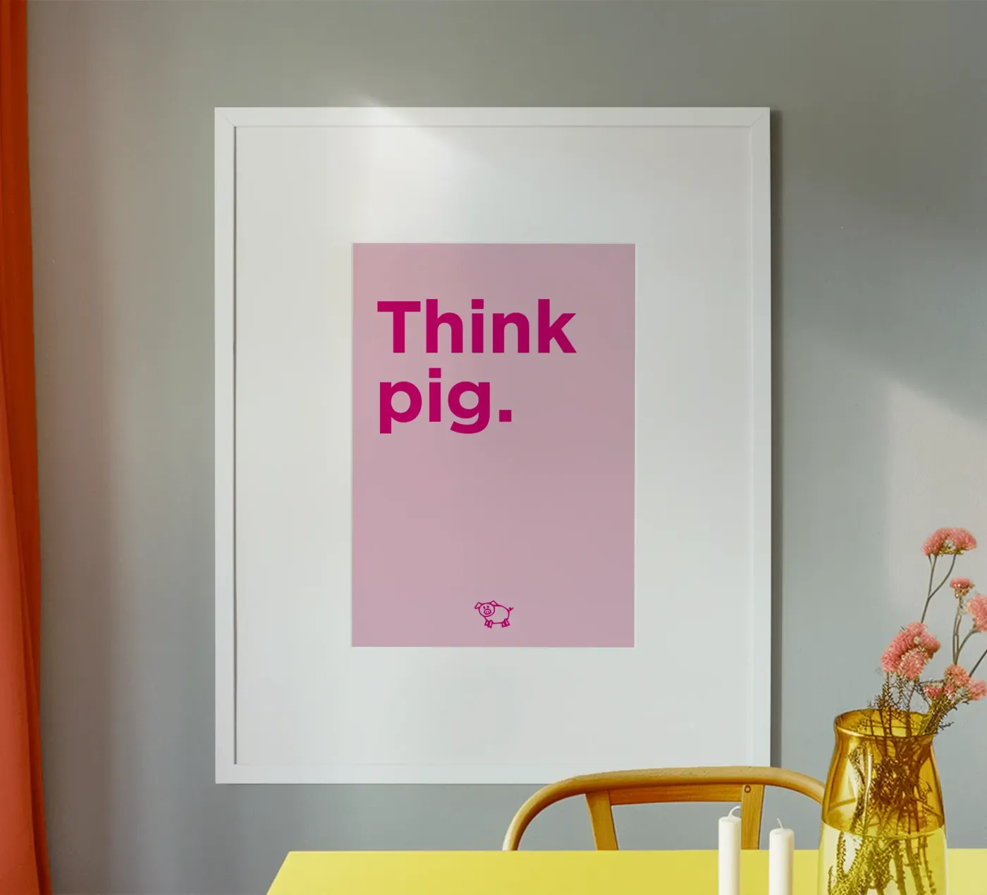 Think pig. poster de Art Fart