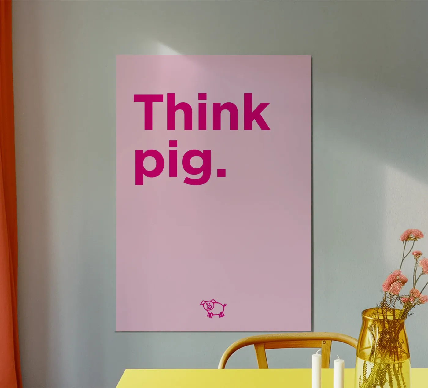 Think pig. poster de Art Fart