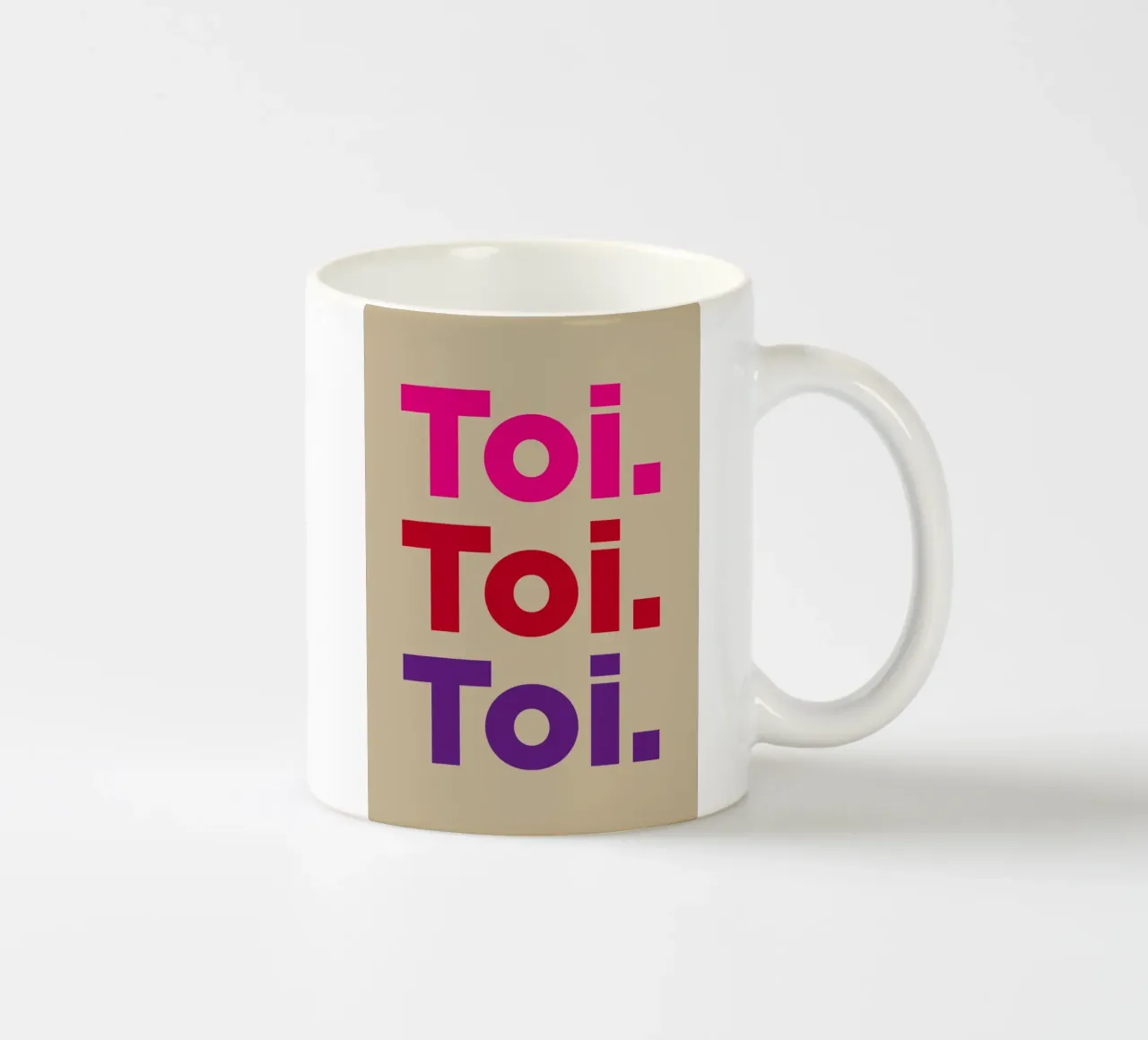 Toi. Toi. Toi. tazza in ceramica da Art Fart