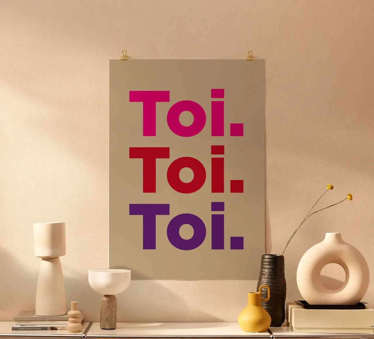 Toi. Toi. Toi. carta hahnemühle da Art Fart