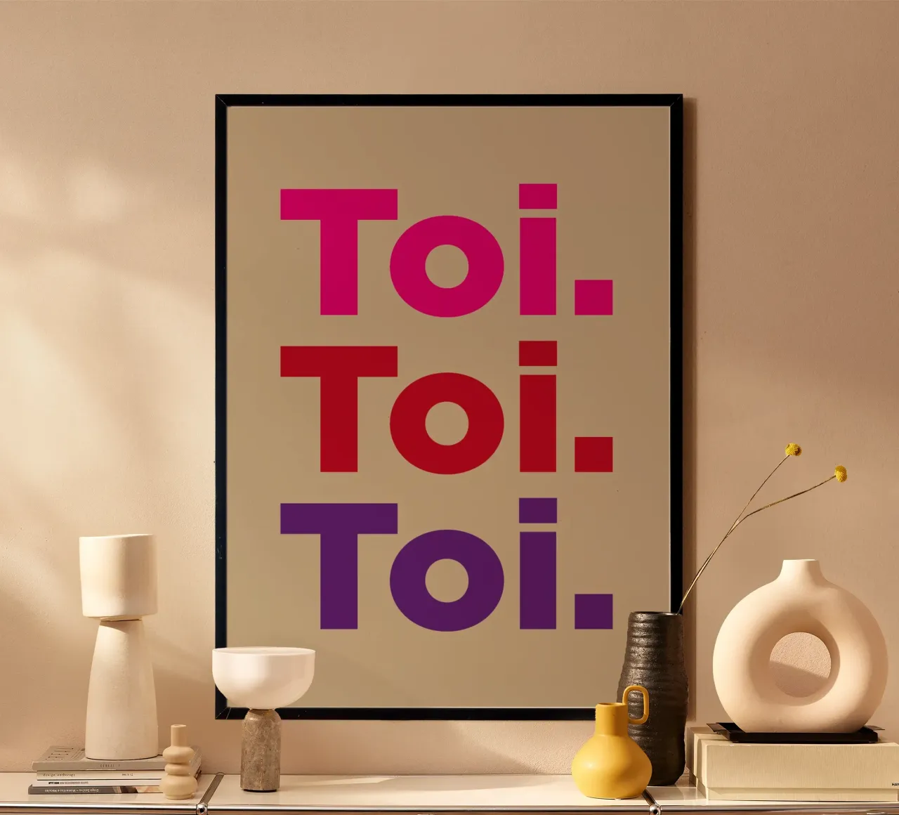 Toi. Toi. Toi. carta hahnemühle da Art Fart