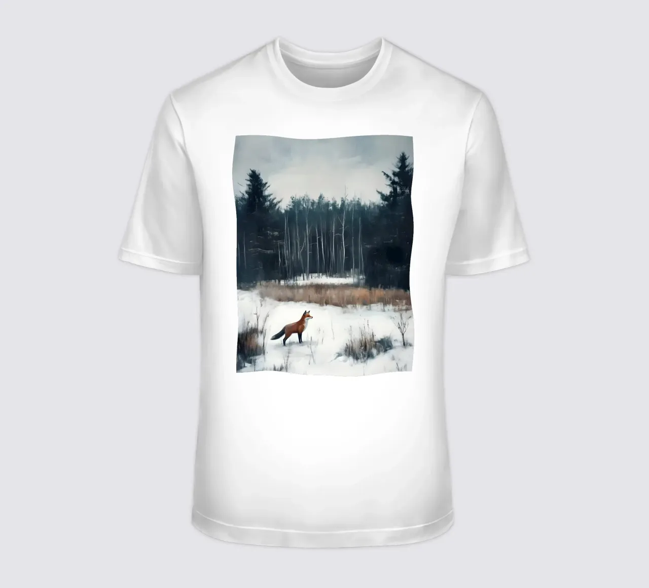 Volpe invernale nella foresta t-shirt da Studio Vibe