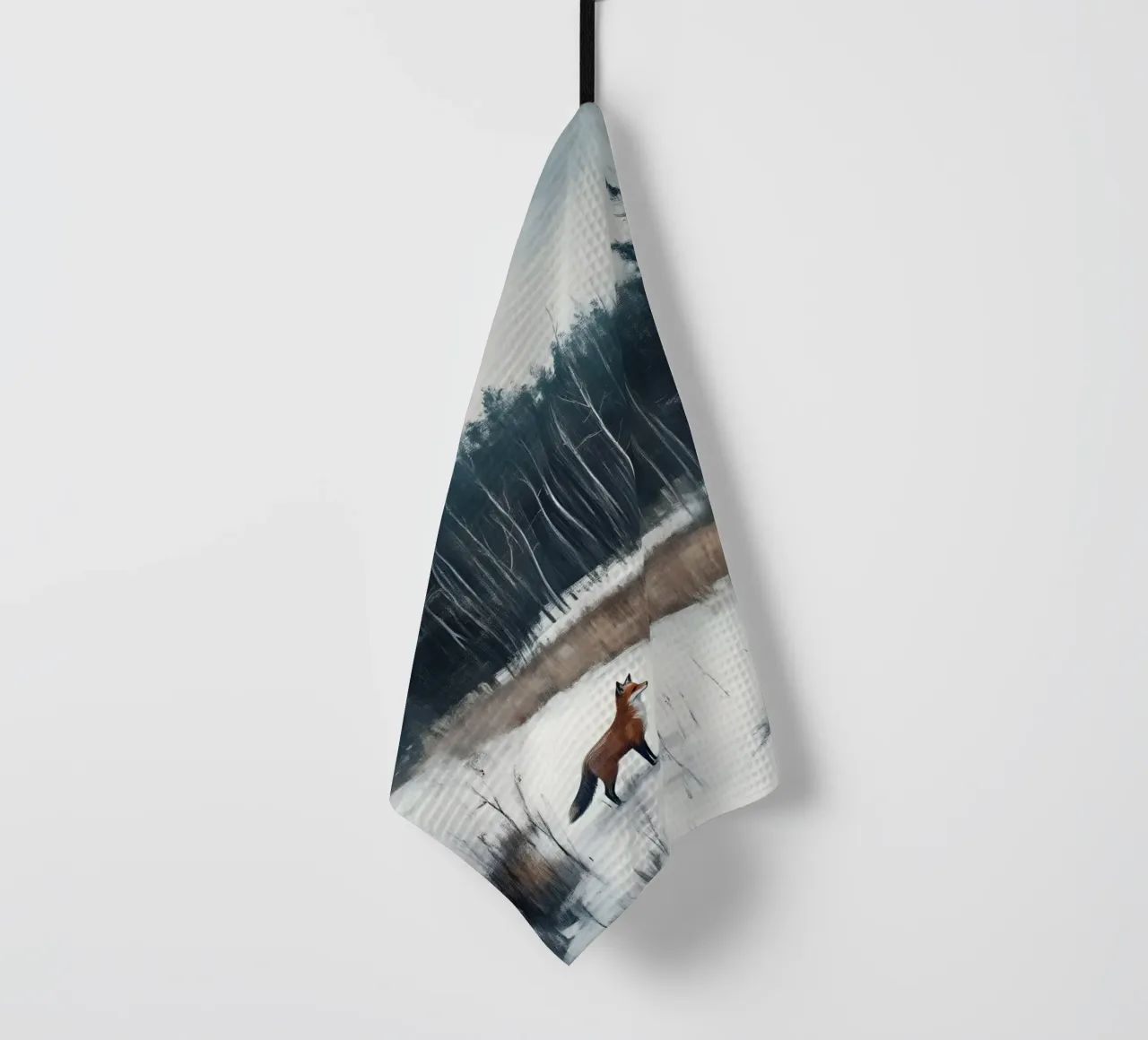 Volpe invernale nella foresta canovaccio da cucina da Studio Vibe