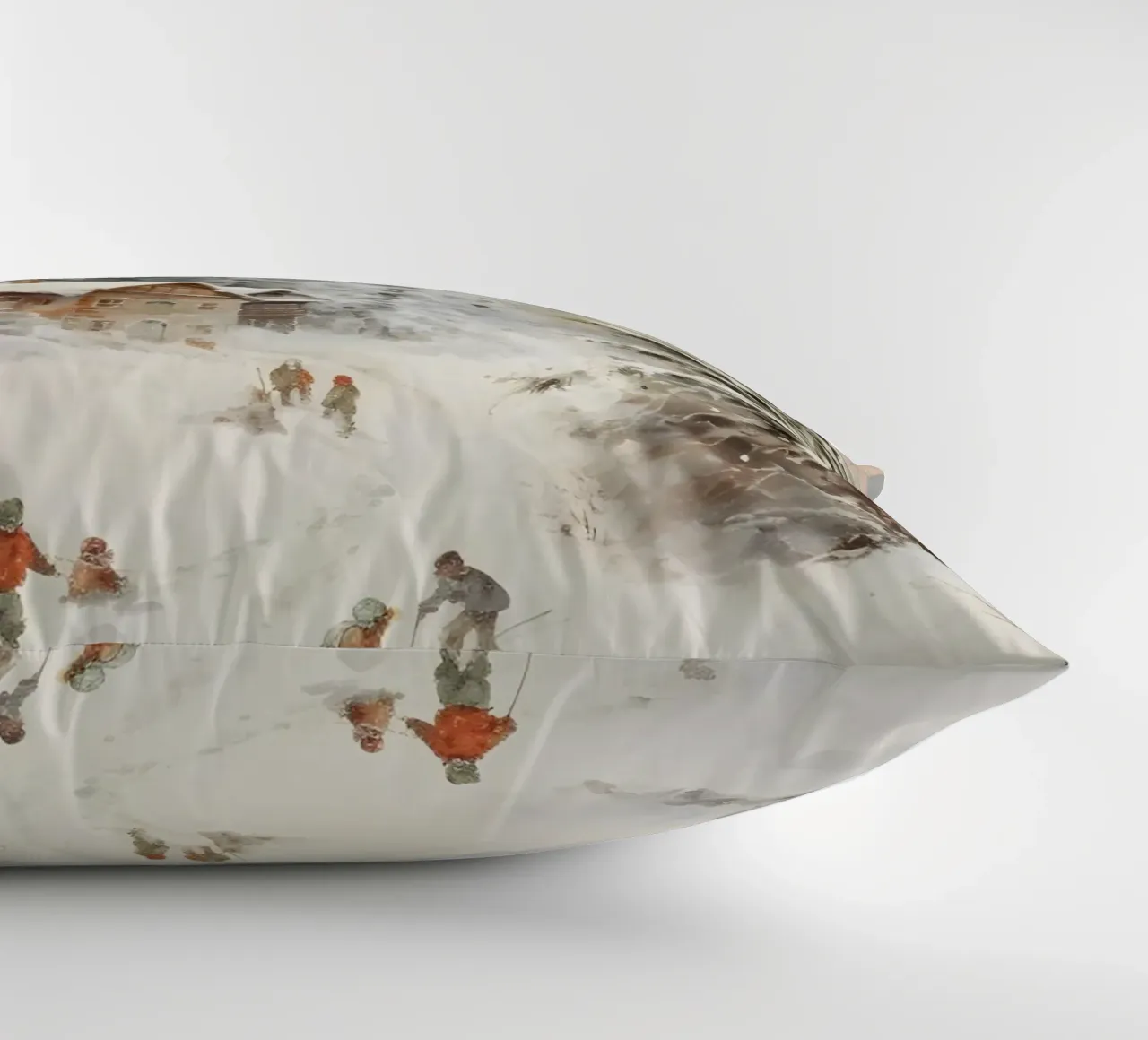 Rifugio invernale con sciatori cuscino da Studio Vibe