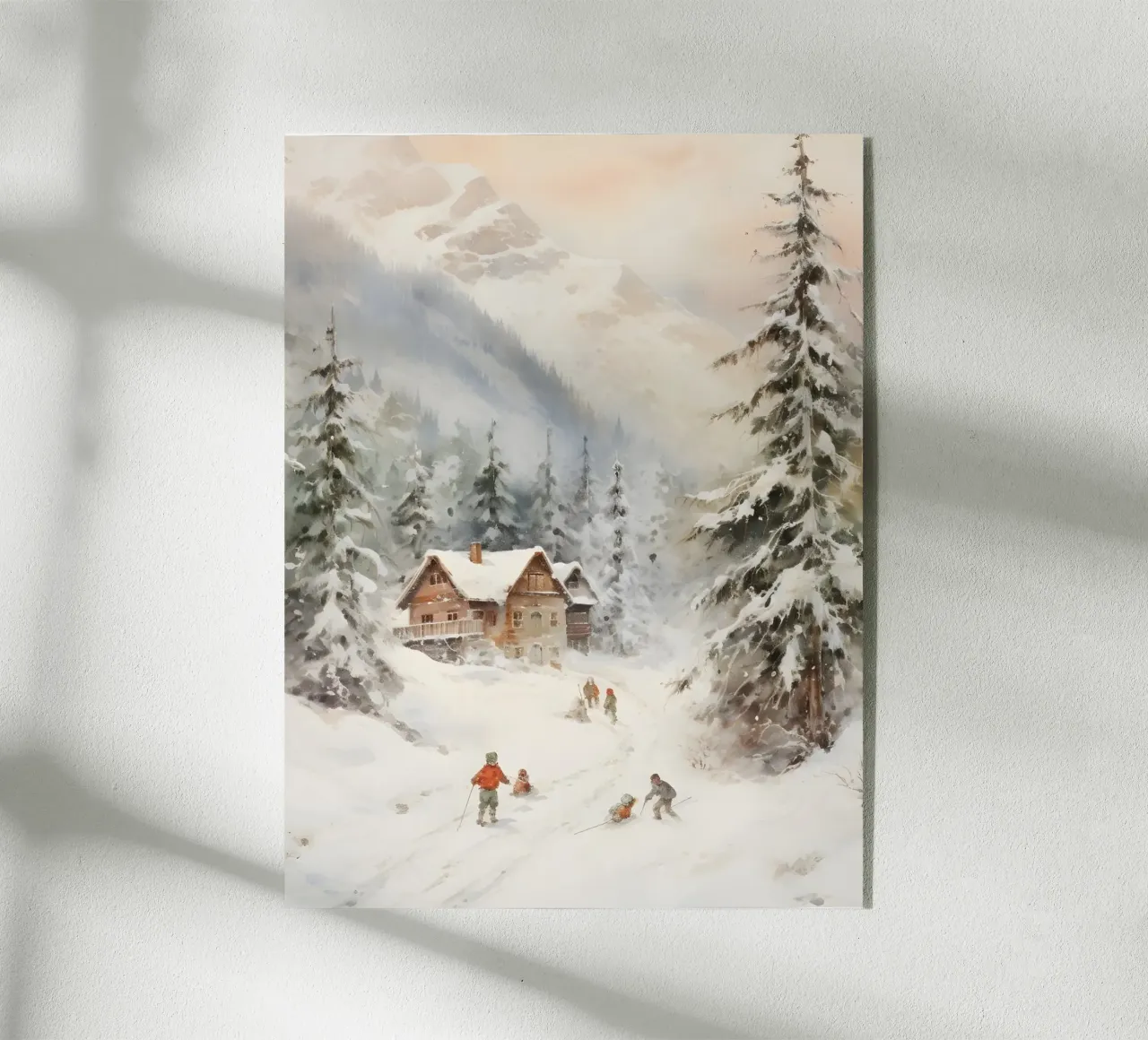 Rifugio invernale con sciatori plexiglass da Studio Vibe