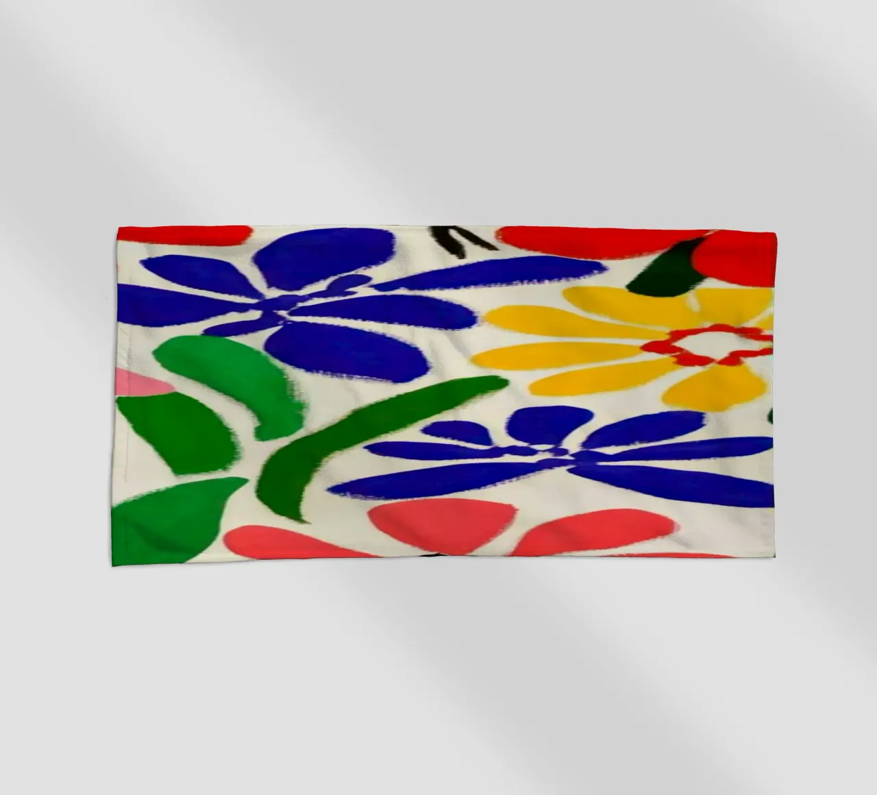 Stile Matisse: mix di fiori colorati, audacemente retrò, da giardino telo mare da Modern Muse