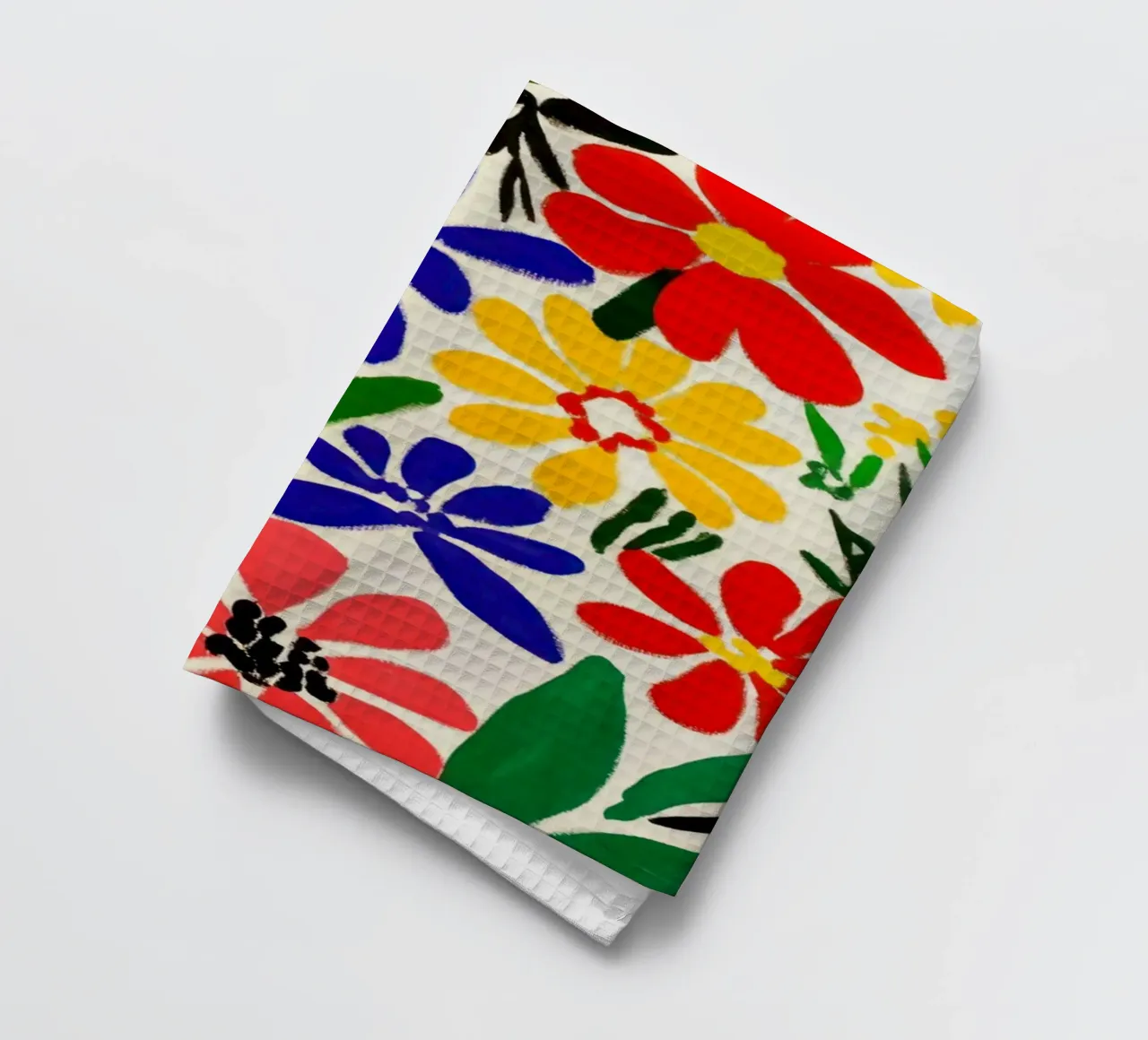 Stile Matisse: mix di fiori colorati, audacemente retrò, da giardino canovaccio da cucina da Modern Muse