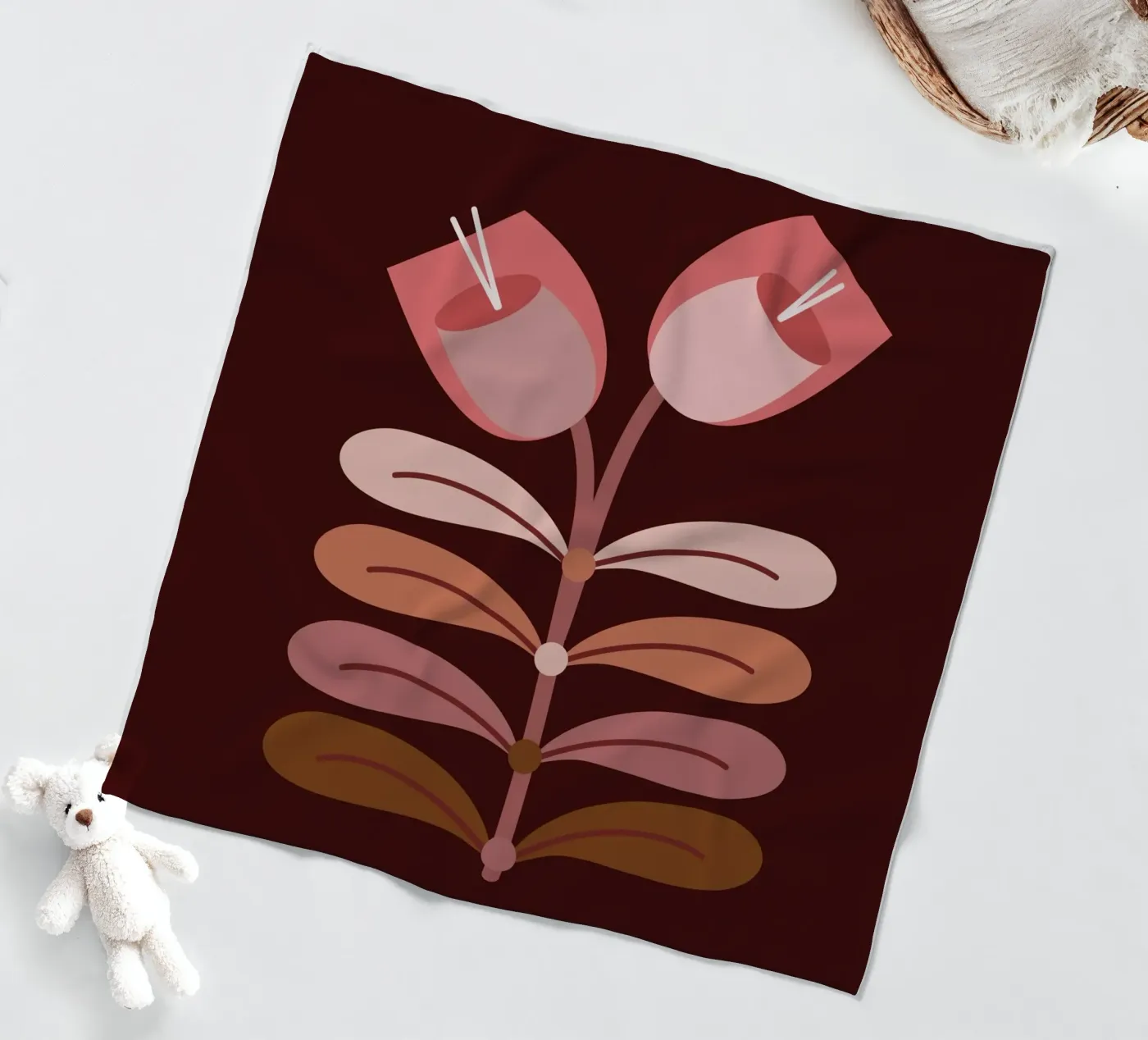 Tulips Fleecedecke von MirimoDesign