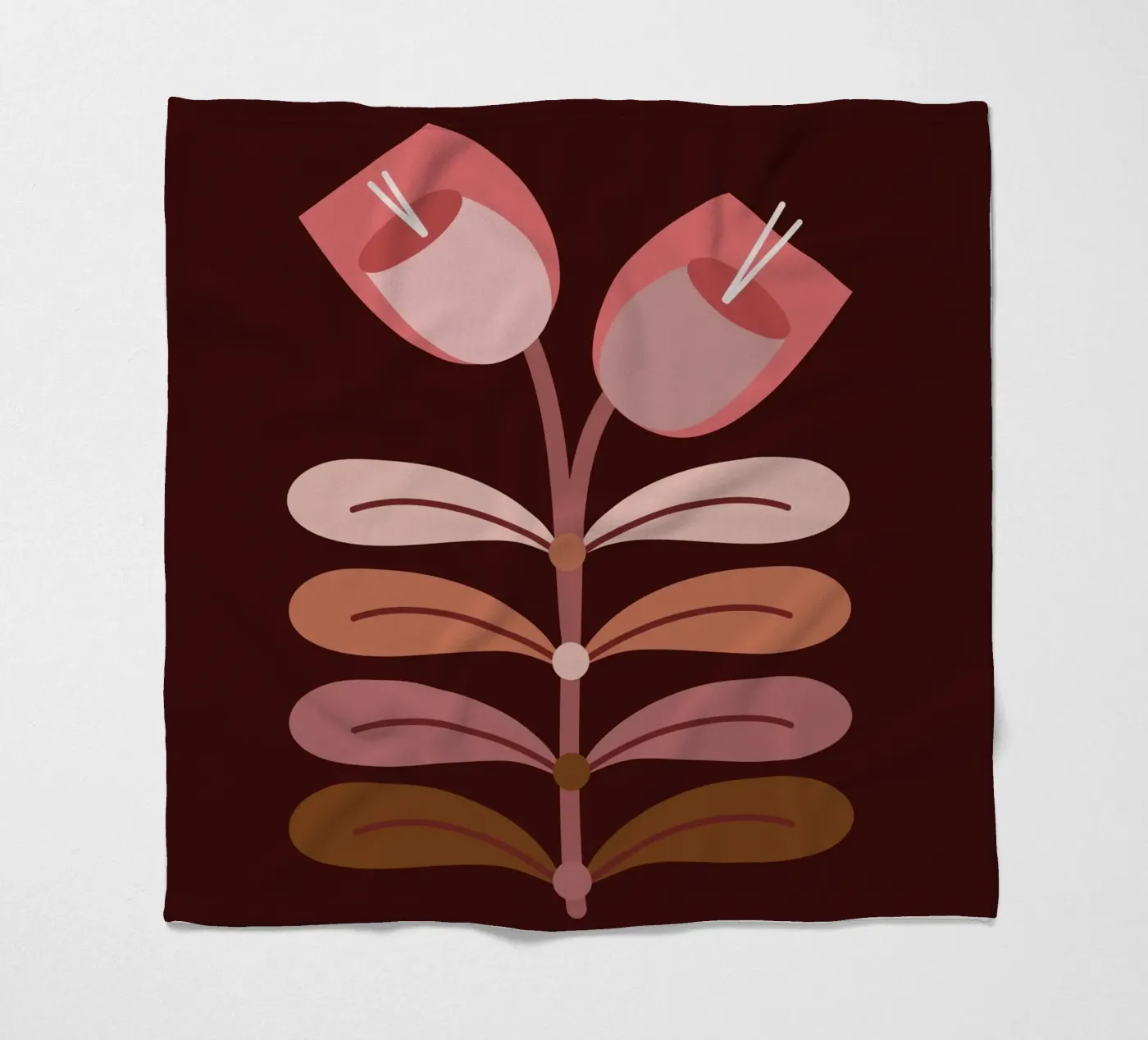 Tulips Fleecedecke von MirimoDesign